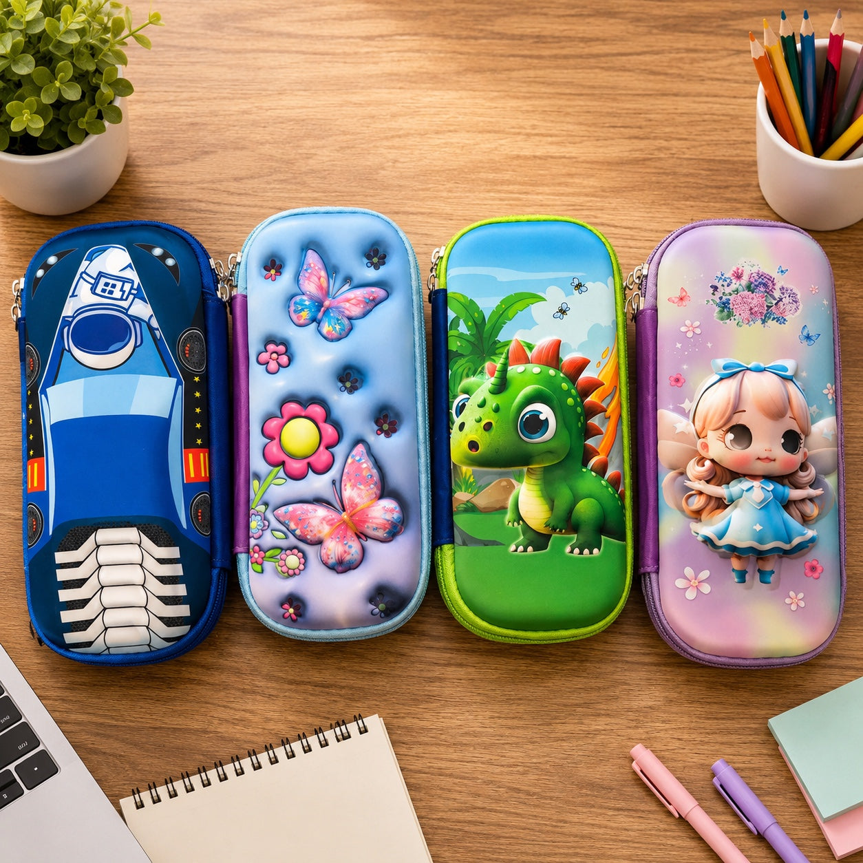 Cute Kids Pencil Case – Hard Shell School Pouch