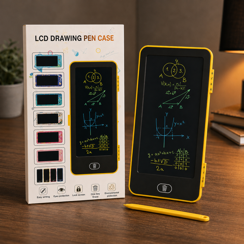 Multifunctional LCD Drawing Tablet Pencil Case