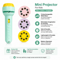 Kids Mini Projection Flashlight Toy with 3 Slide Discs