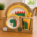 Kids Bamboo Dining Set – Dinosaur Design | Amazon Article