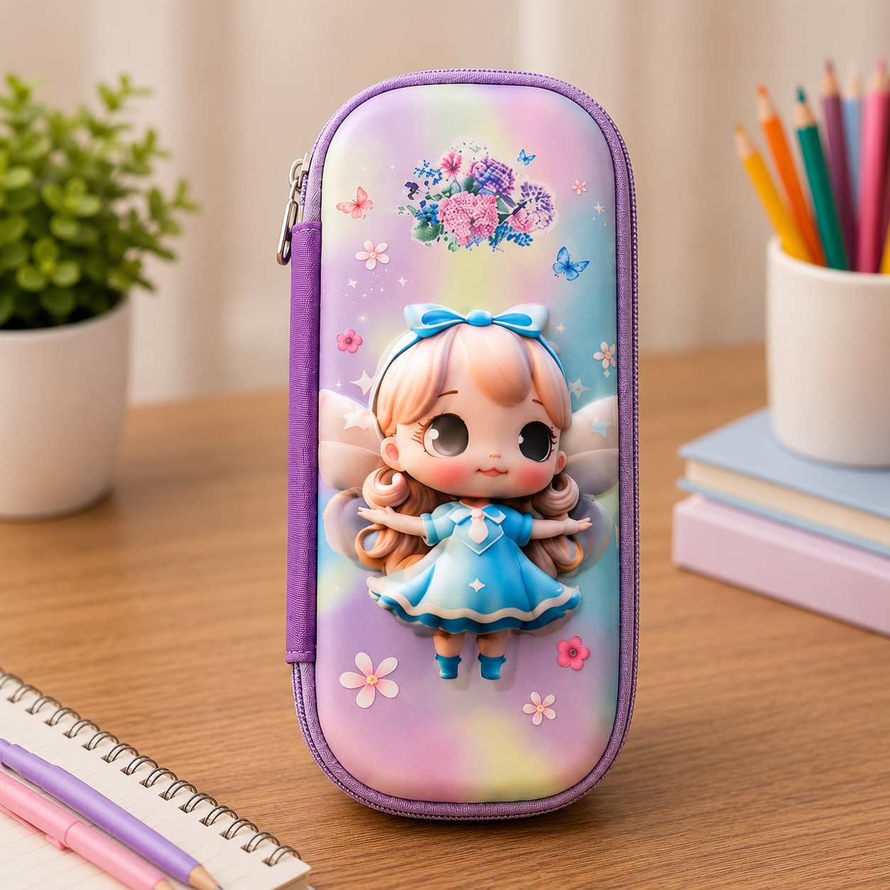 Cute Kids Pencil Case – Hard Shell School Pouch