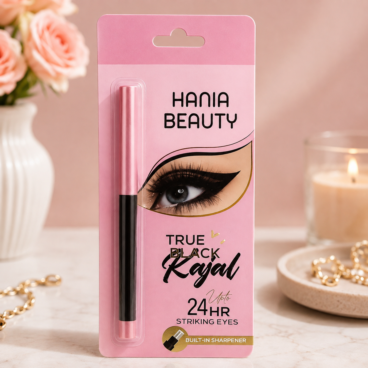 Hania Beauty True White Kajal Pencil – 24HR Long Lasting White Eyeliner