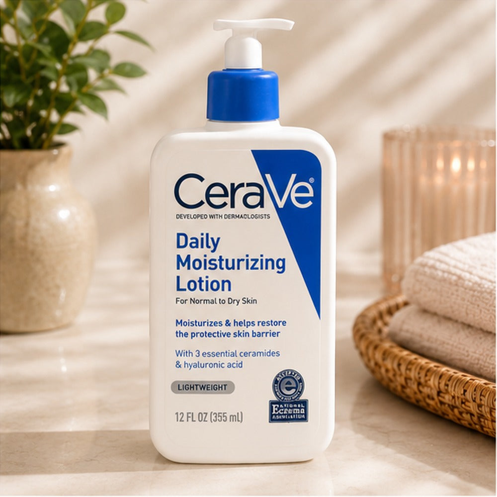 CeraVe Daily Moisturizing Lotion for Normal to Dry Skin – 355ml (12 fl oz)