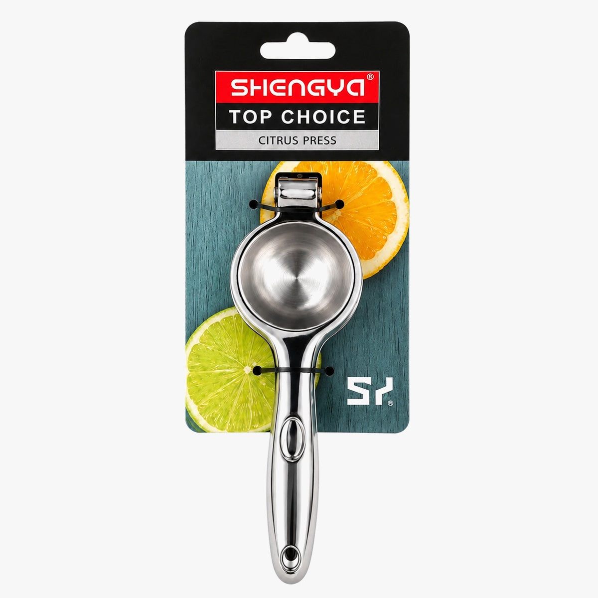 Shengya Stainless Steel Citrus Press – Manual Lemon & Lime Squeezer