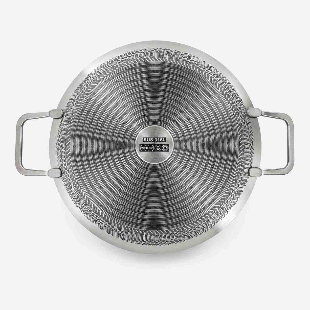 Honeycomb Laser-Cut SUS 316L Stainless Steel Tawa