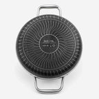 Honeycomb Double-handle Stainless Steel Frypan Laser-Cut SUS 316L