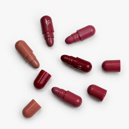 12-Color Capsule Lipstick Set – Silky Smooth Matte