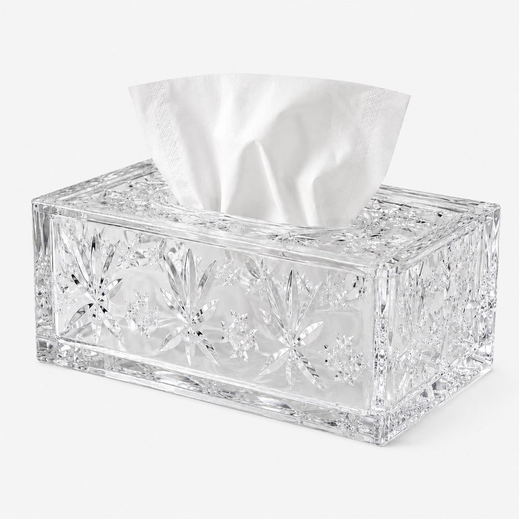Acrylic Crystal Tissue Box with Magnetic Lid