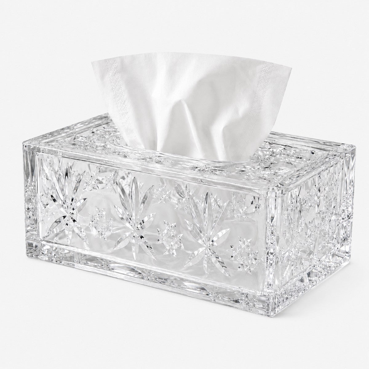 Acrylic Crystal Tissue Box with Magnetic Lid
