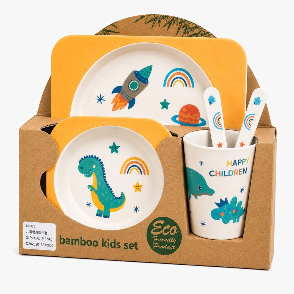 Dinosaur Bamboo Kids Dinner Set – Amazon Article