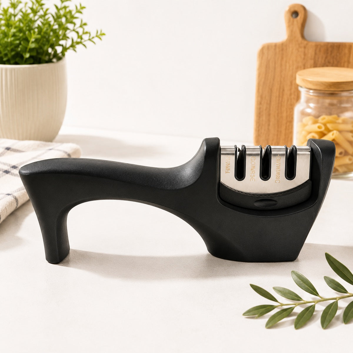 3-Stage Kitchen Knife Sharpener
