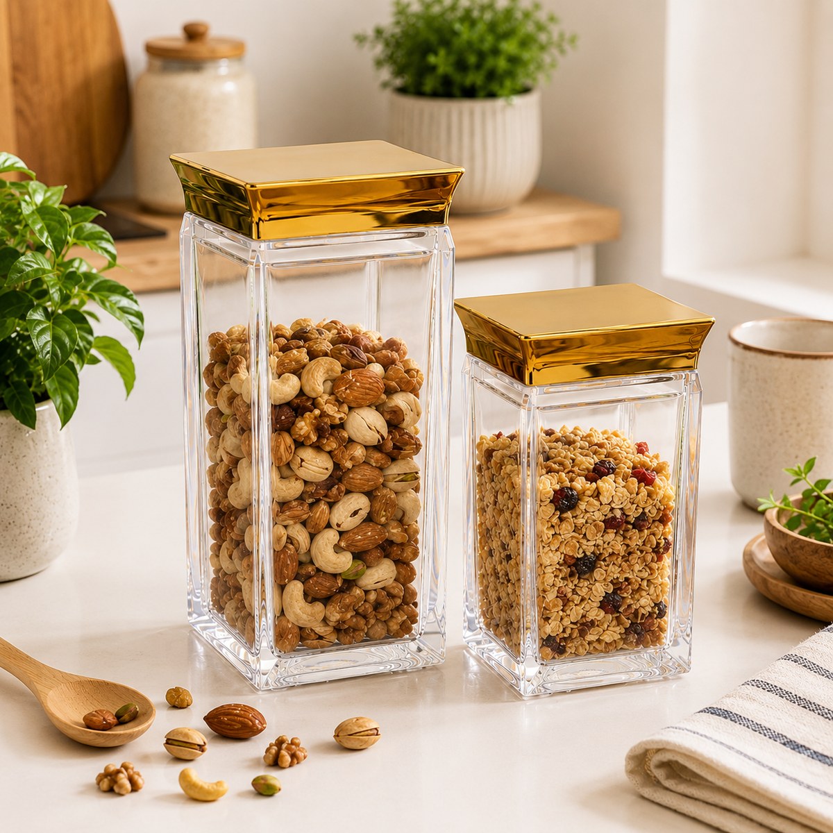 Airtight Acrylic Food Storage Canister