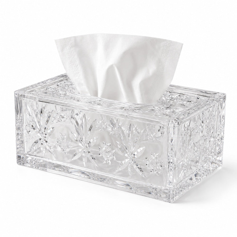 Acrylic Crystal Tissue Box with Magnetic Lid