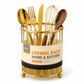 Amey Premium Gold Utensil Holder & Kitchen Organizer