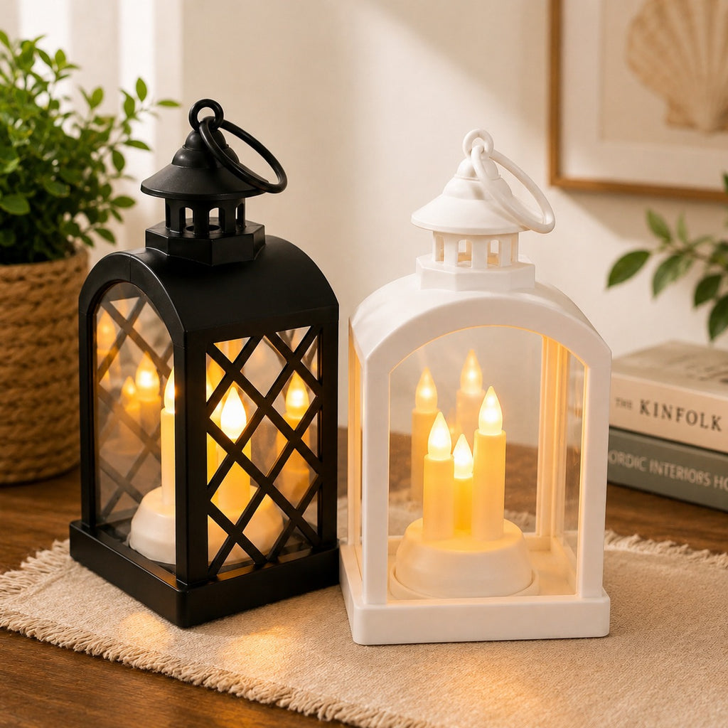 LED Candle Lantern – Decorative Warm Light Lamp