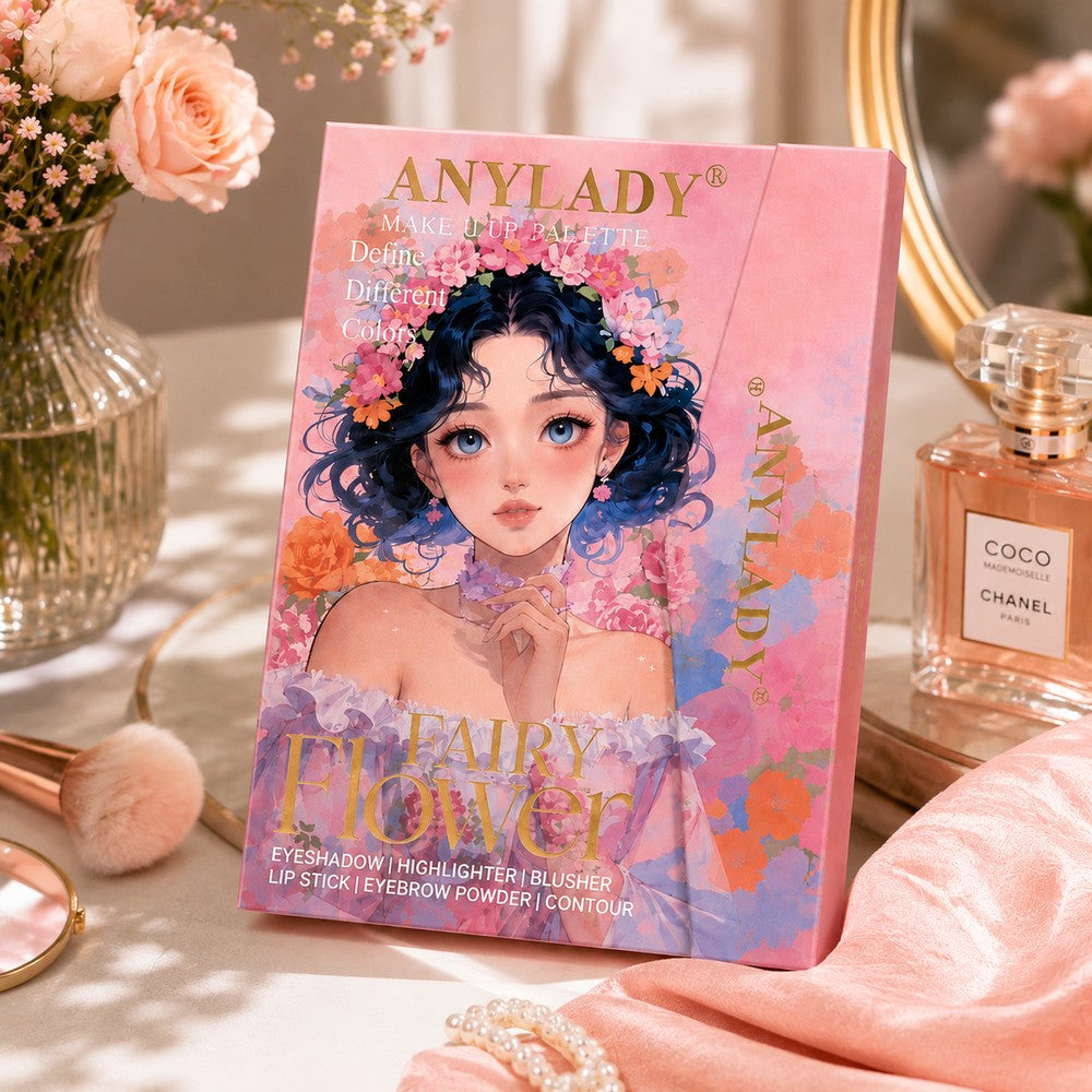 ANYLADY Fairy Flower Makeup Palette – Multi-Color Beauty Kit