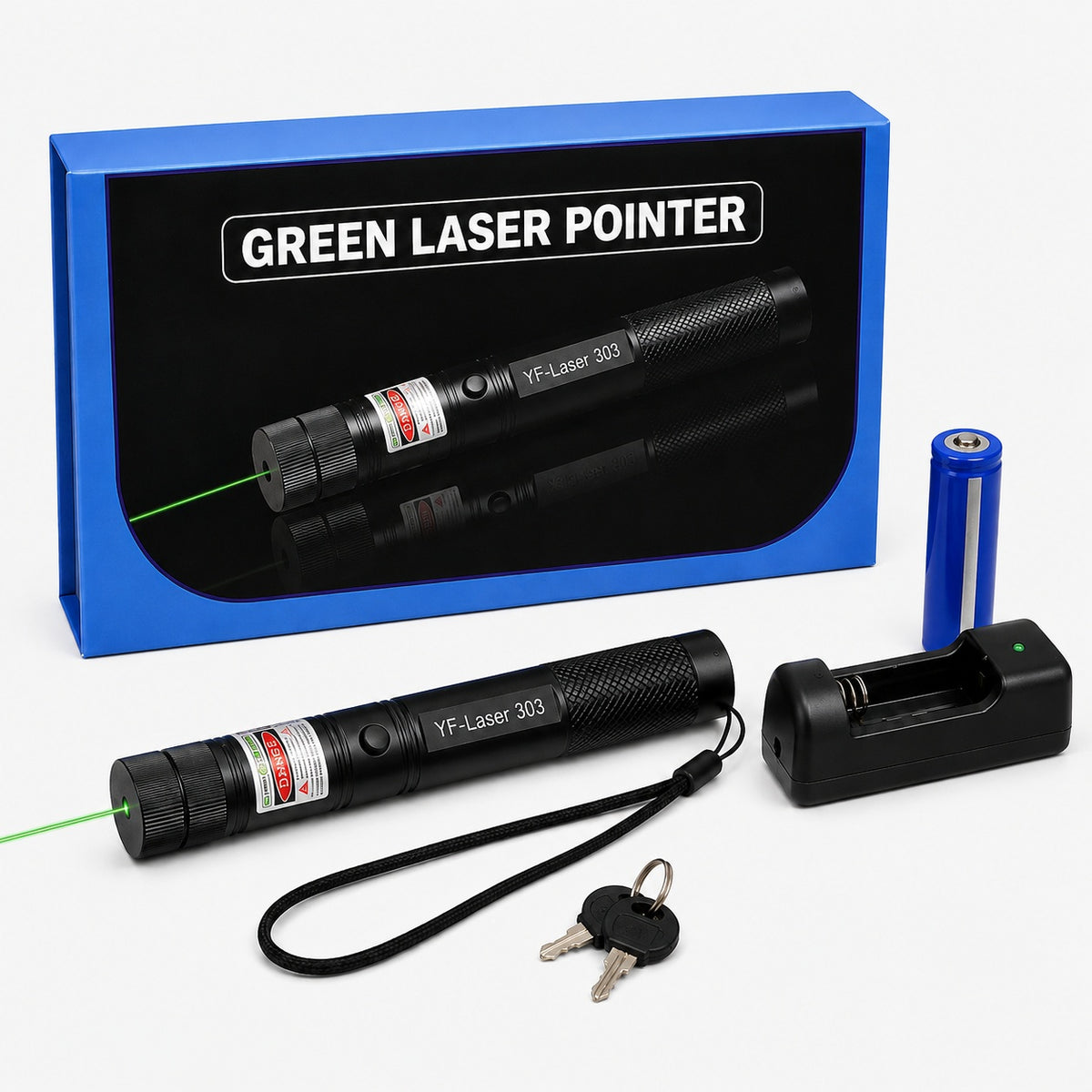 Green Laser Pointer with Adjustable Pattern Focus