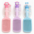 Cute Character Detangling Hair Brush – Wide Paddle Design