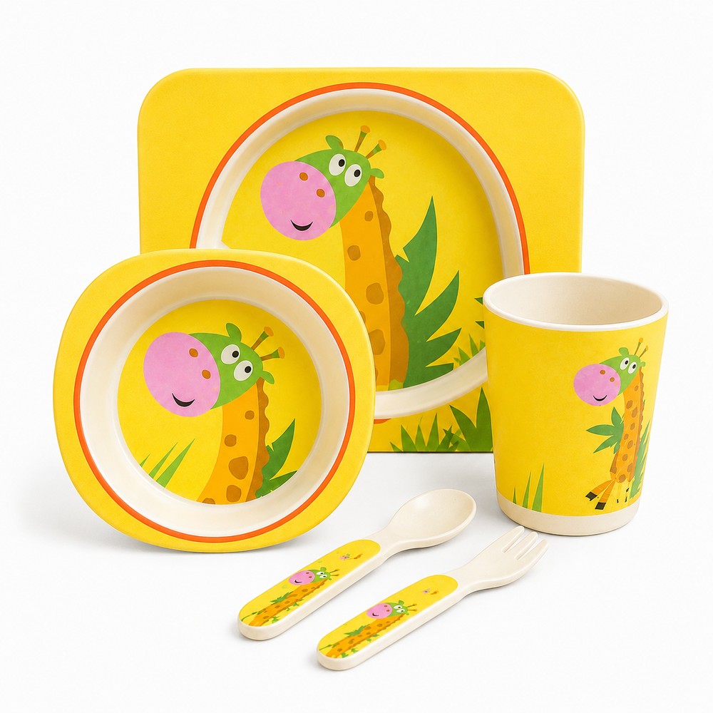 Giraffe Bamboo Kids Dinner Set – Amazon Article