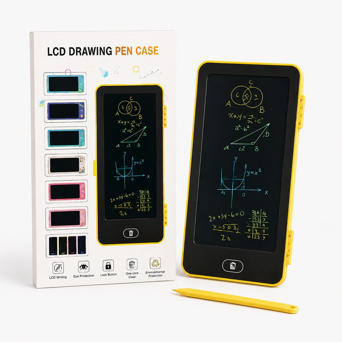 Multifunctional LCD Drawing Tablet Pencil Case