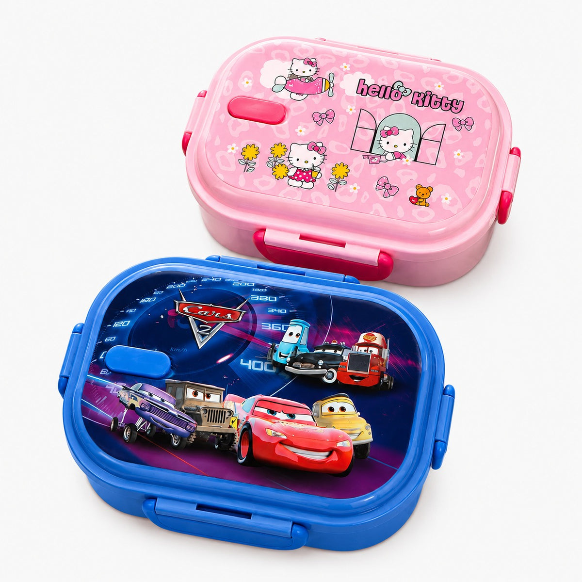 SUS 304 Kids Lunch Box Stainless Steel – Pink & Blue Cartoon Designs