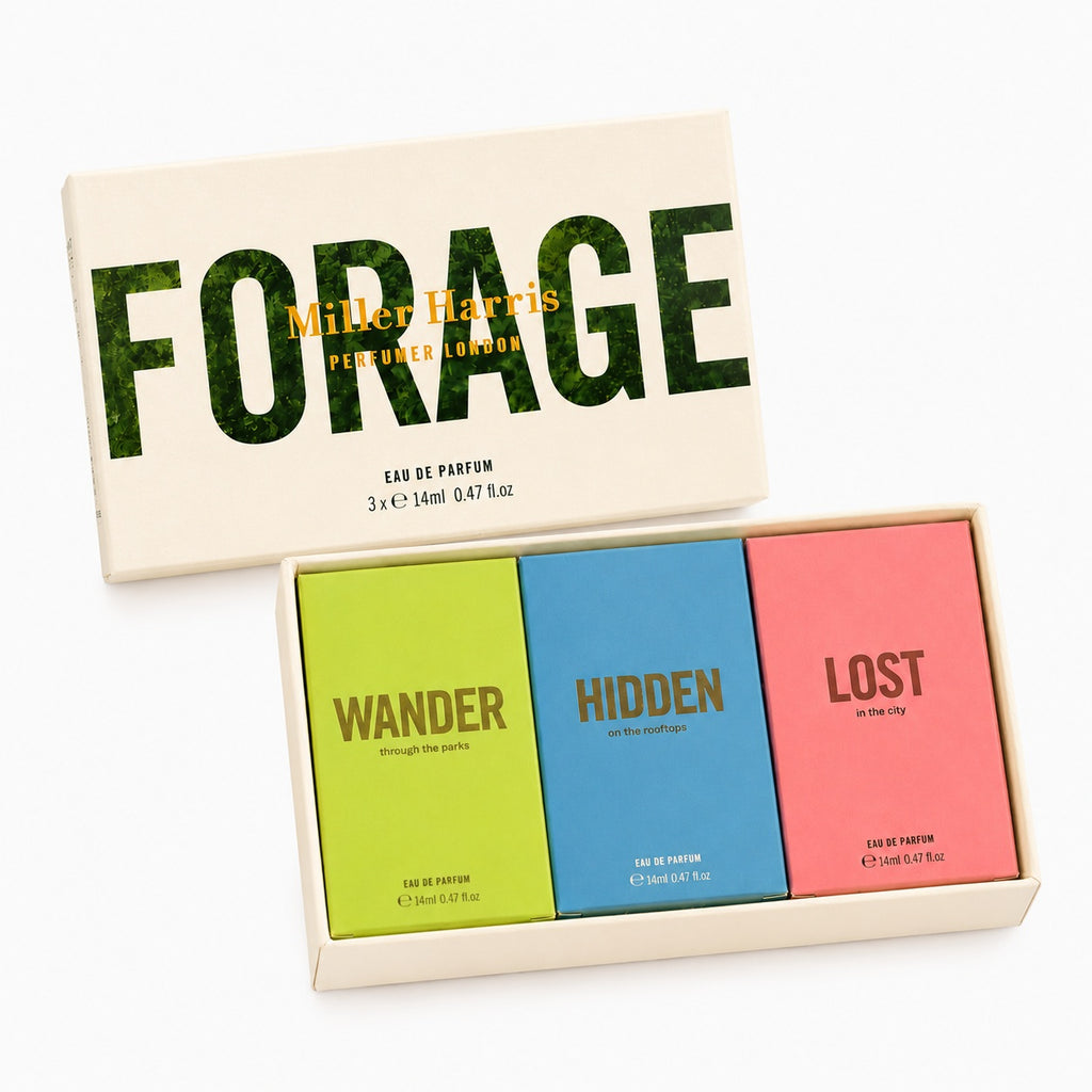 Miller Harris Forage Eau de Parfum Gift Set – 3 × 14ml