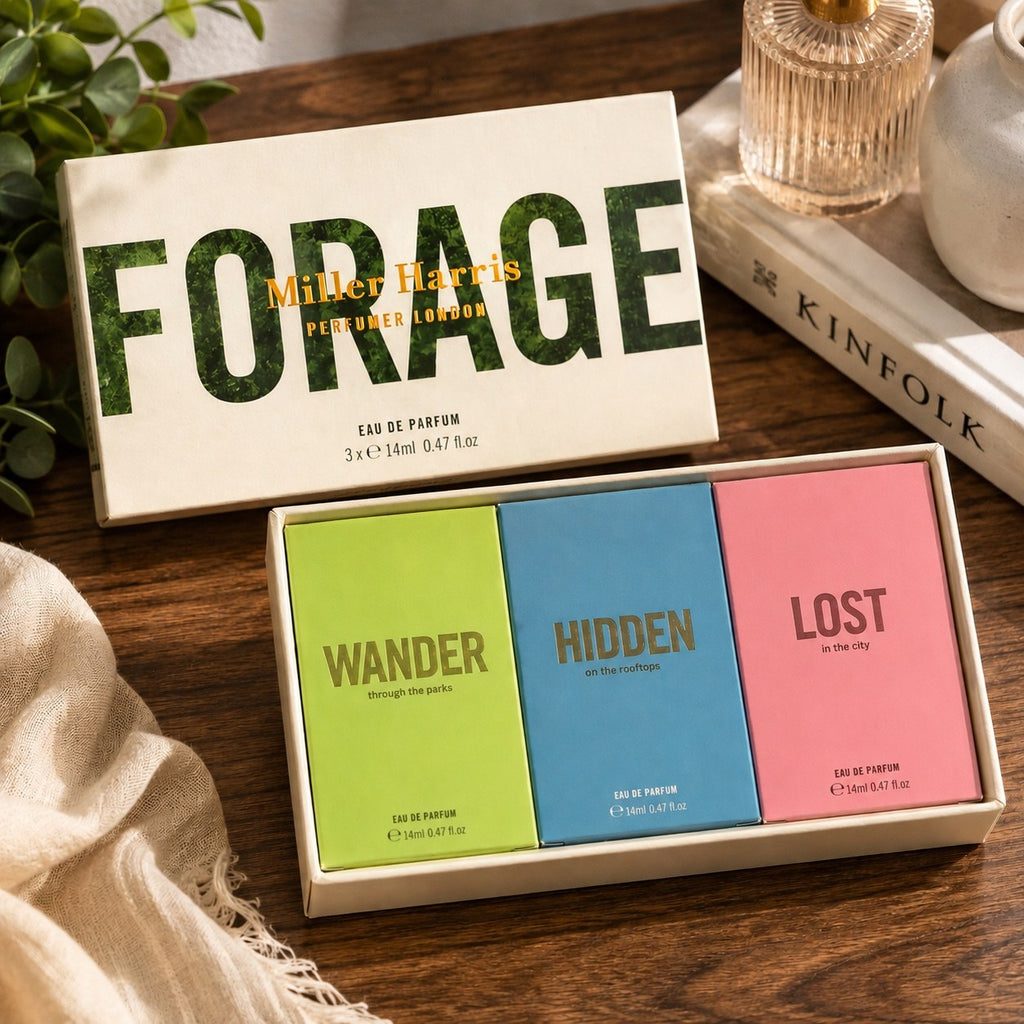 Miller Harris Forage Eau de Parfum Gift Set – 3 × 14ml