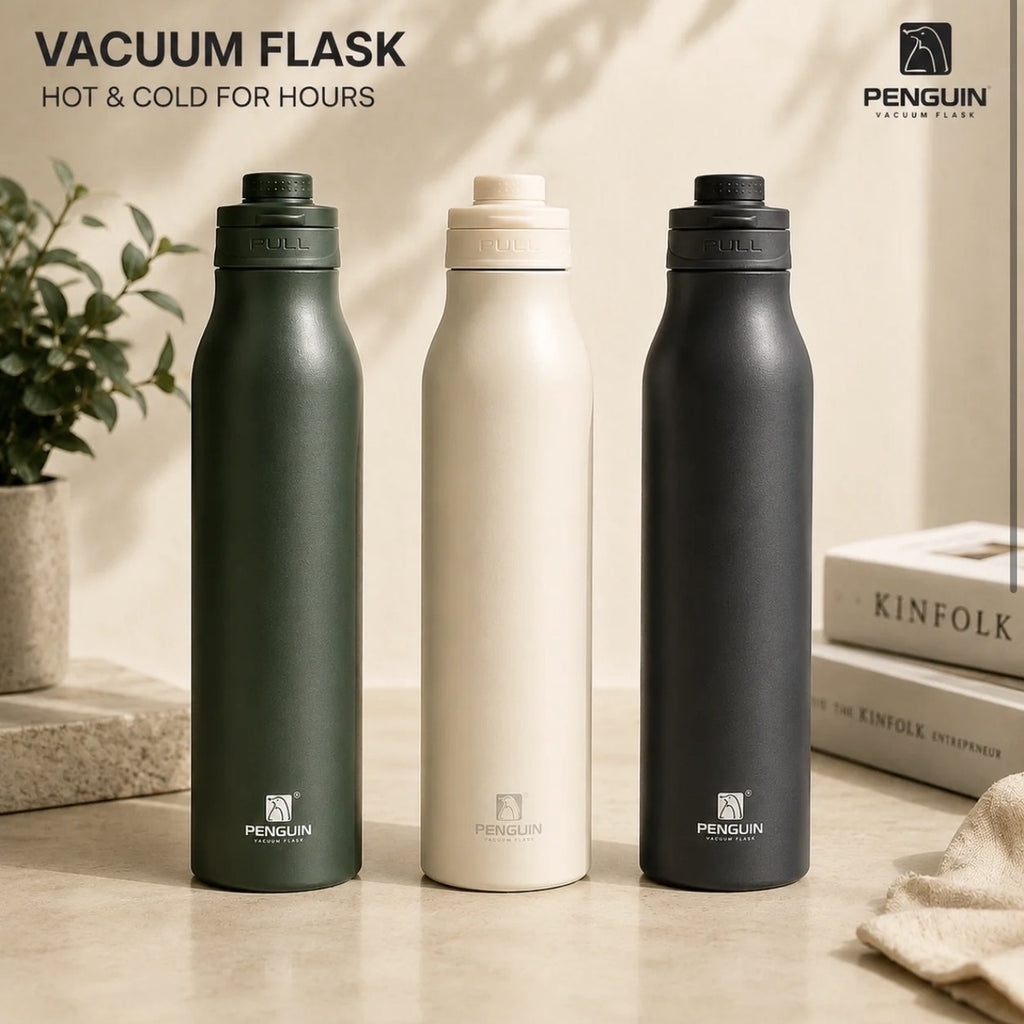 Penguin Stainless Steel Vacuum Insulated Flask – Hot & Cold | 800ml
