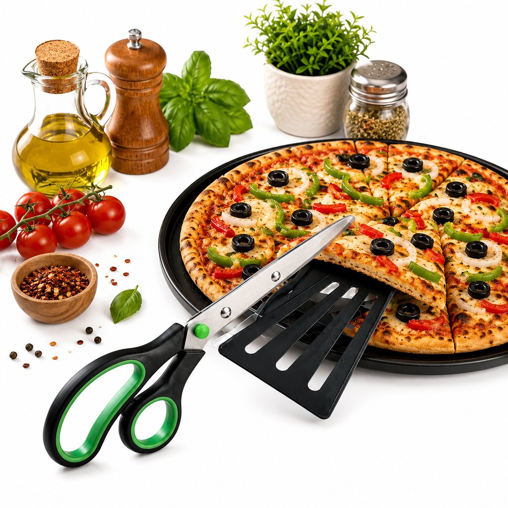 Pizza Scissors with Serving Spatula