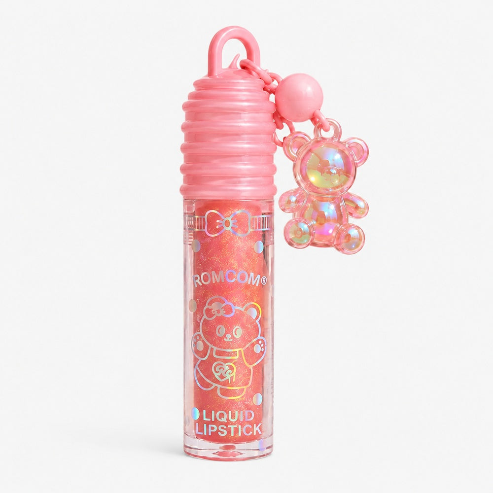 ROMCOM Baby Shimmer Liquid Lipstick with Teddy Keychain