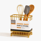 Gold Utensil Rack Organizer – Premium Kitchen & Cutlery Holder